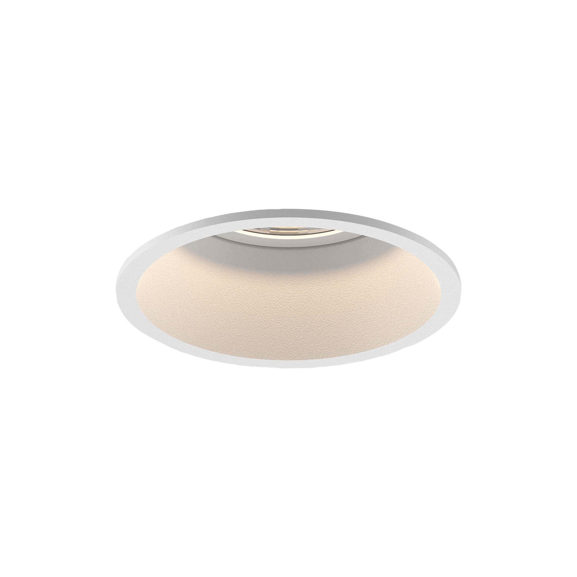 White version of the Cira, an adjustable recessed spot designed by Karizma Luce.