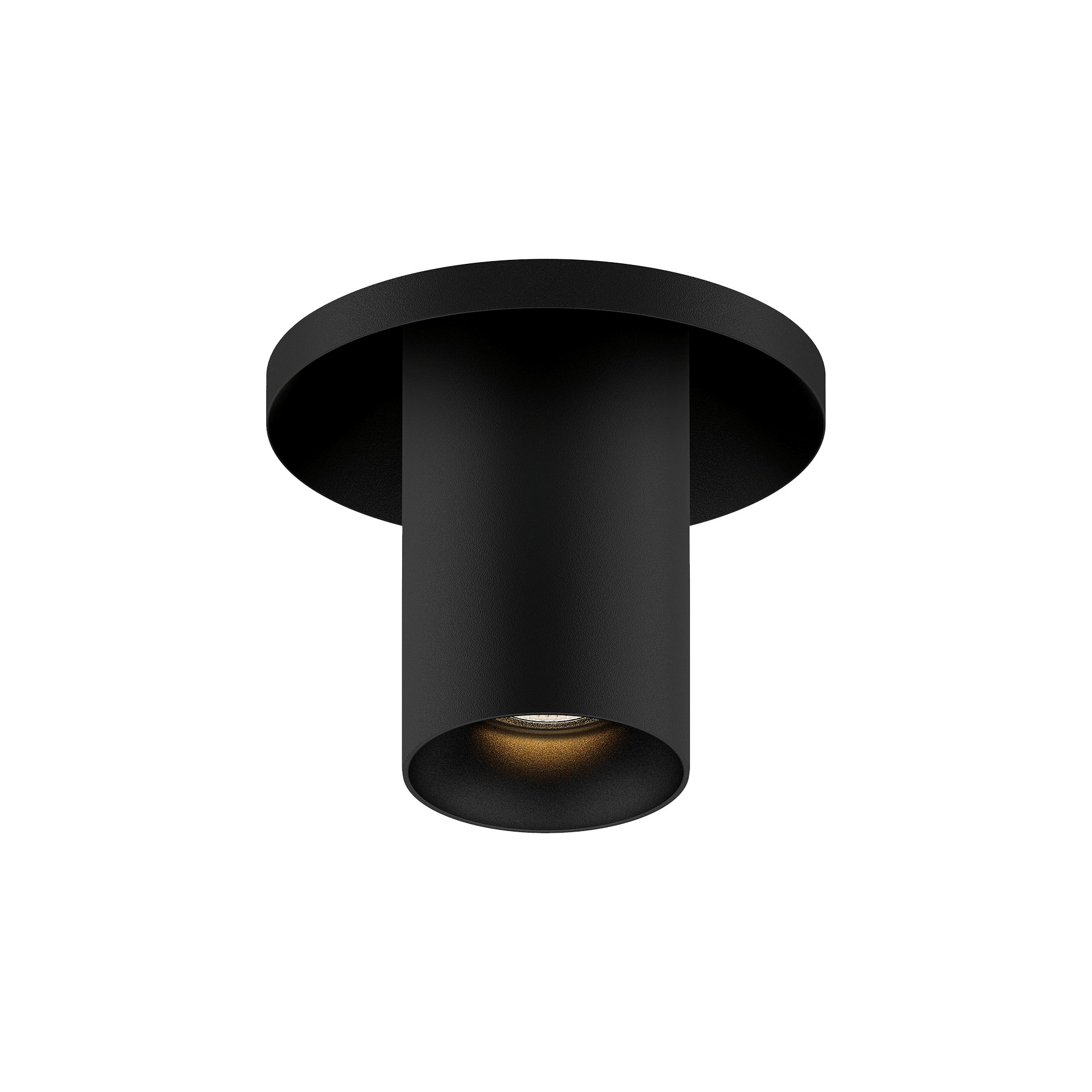 Black version of the Dea Charon XS with black matt reflector, an adjustable recessed spot designed by Karizma Luce.