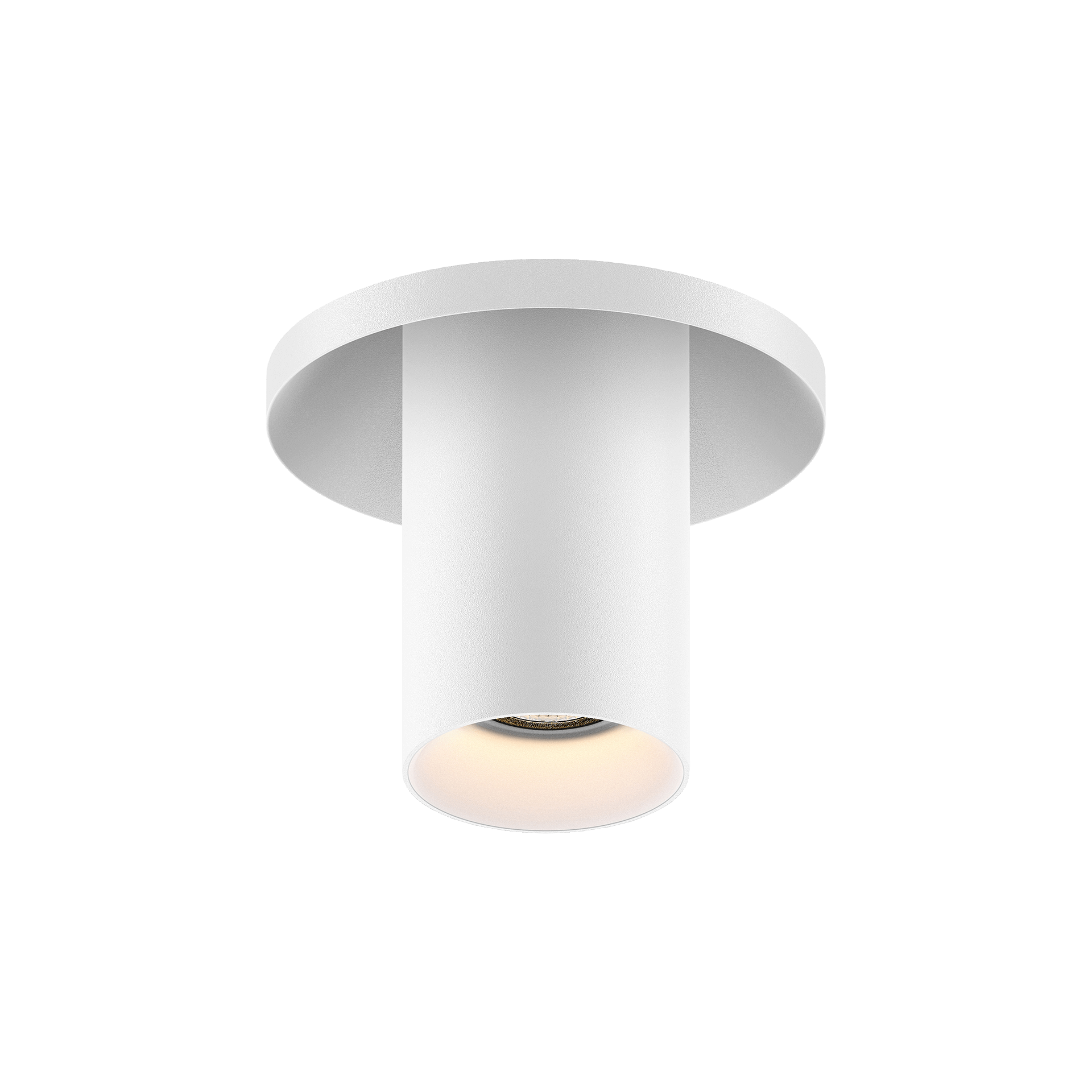White version of the Dea Charon XS with white reflector, an adjustable recessed spot designed by Karizma Luce.