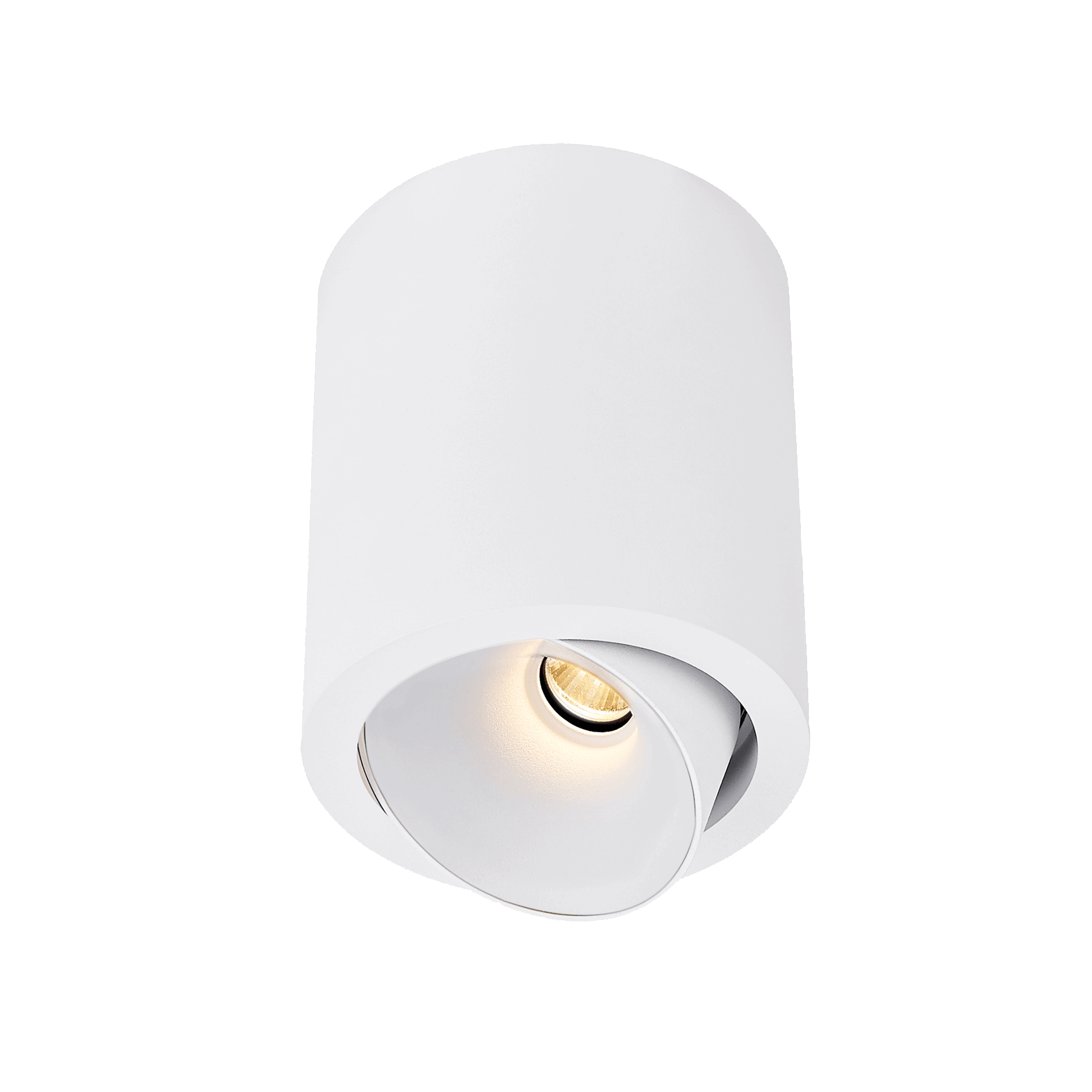 White version of the Dea Flora M with white reflector, a surface-mounted luminaire designed by Karizma Luce.