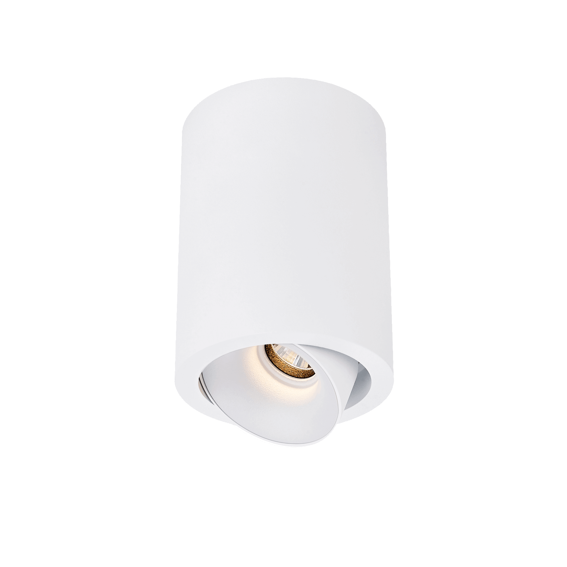 White version of the Dea Flora S with white reflector, a surface-mounted luminaire designed by Karizma Luce.