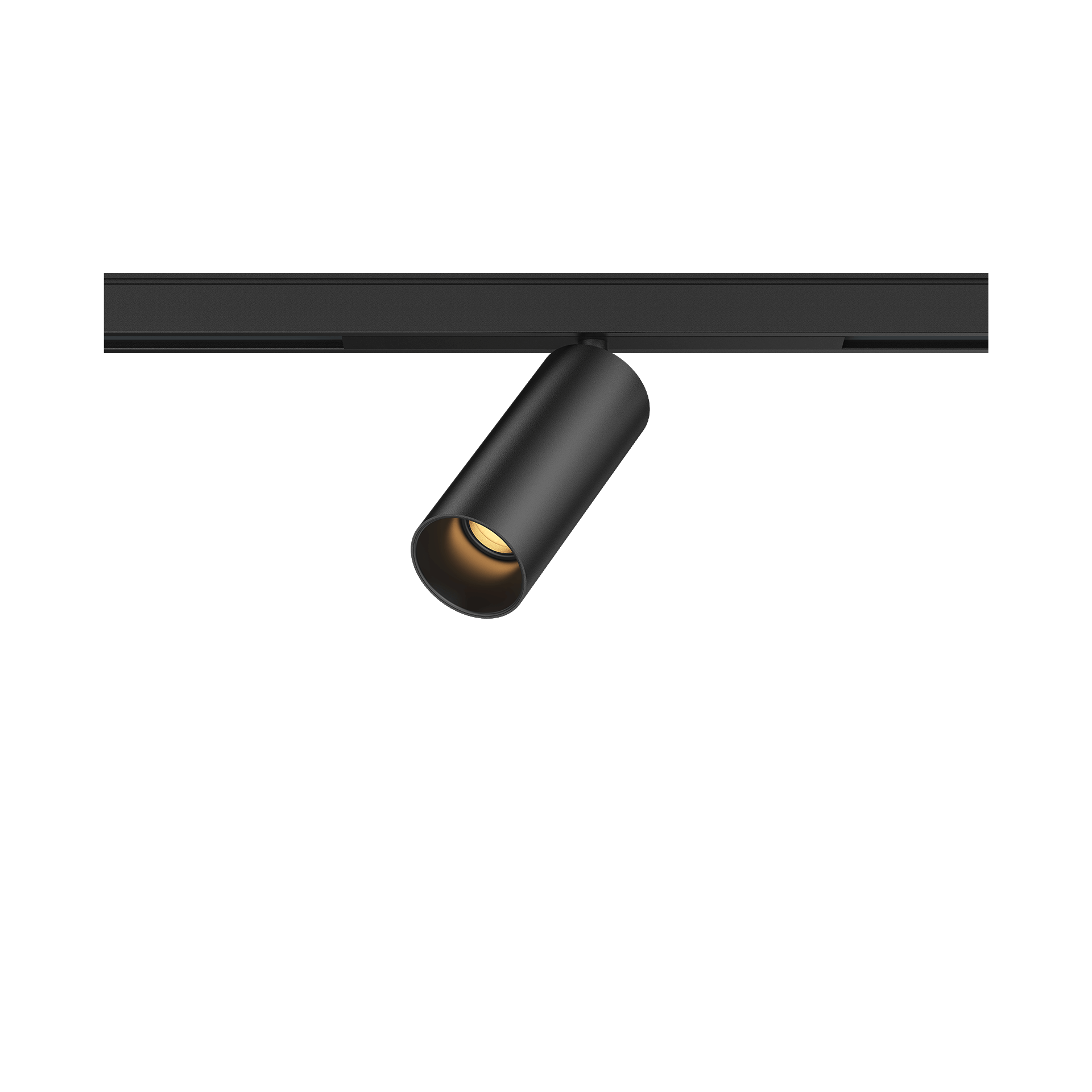 Black version of the Dea Juno-Q1 XS with black matt reflector, a 48V track spot designed by Karizma Luce.