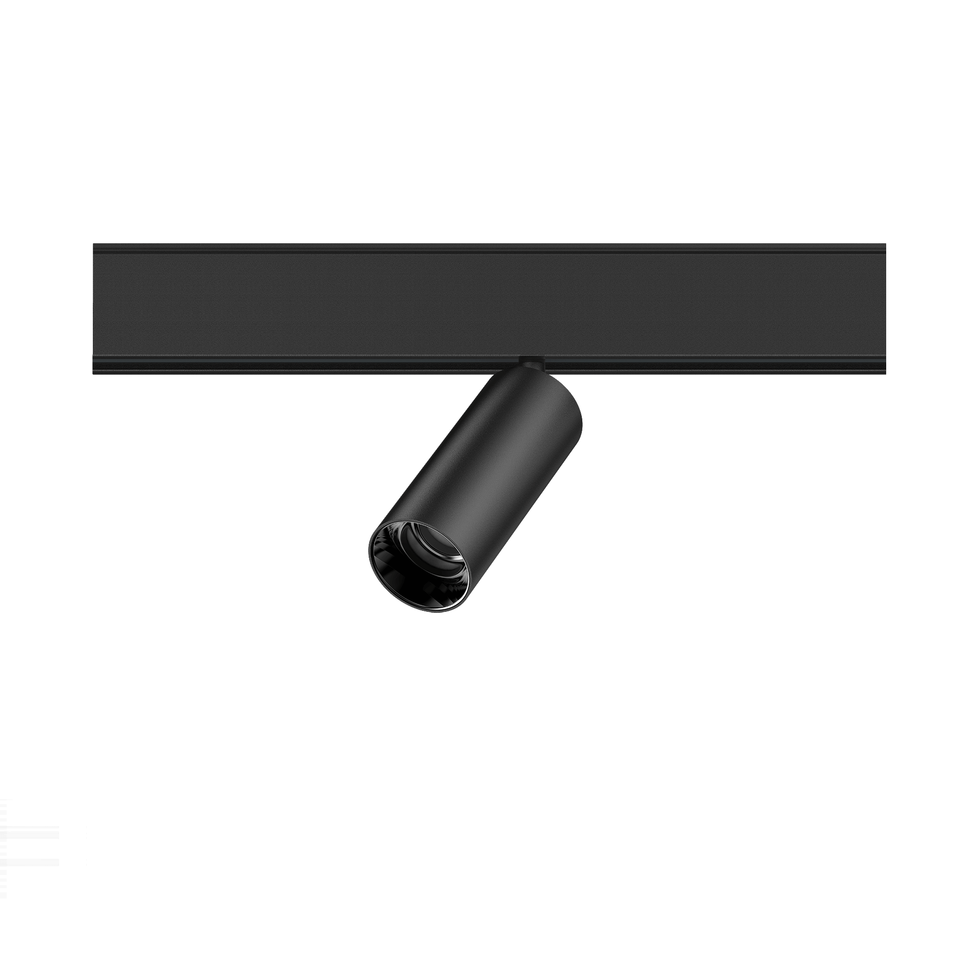 Black version of the Dea Juno-Q2 XS with black gloss reflector, a 48V track spot designed by Karizma Luce.