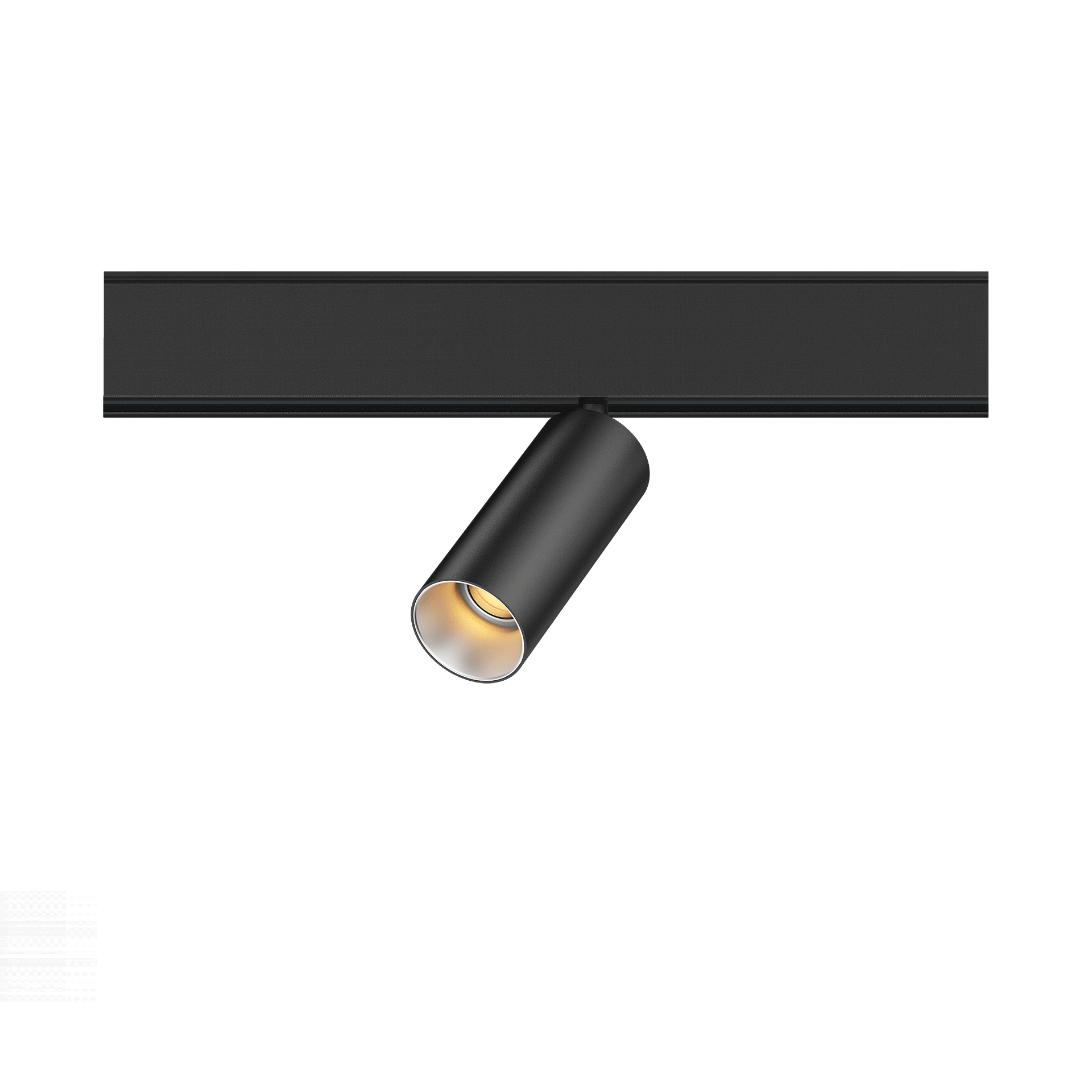 Black version of the Dea Juno-Q2 XS with chrome reflector, a 48V track spot designed by Karizma Luce.