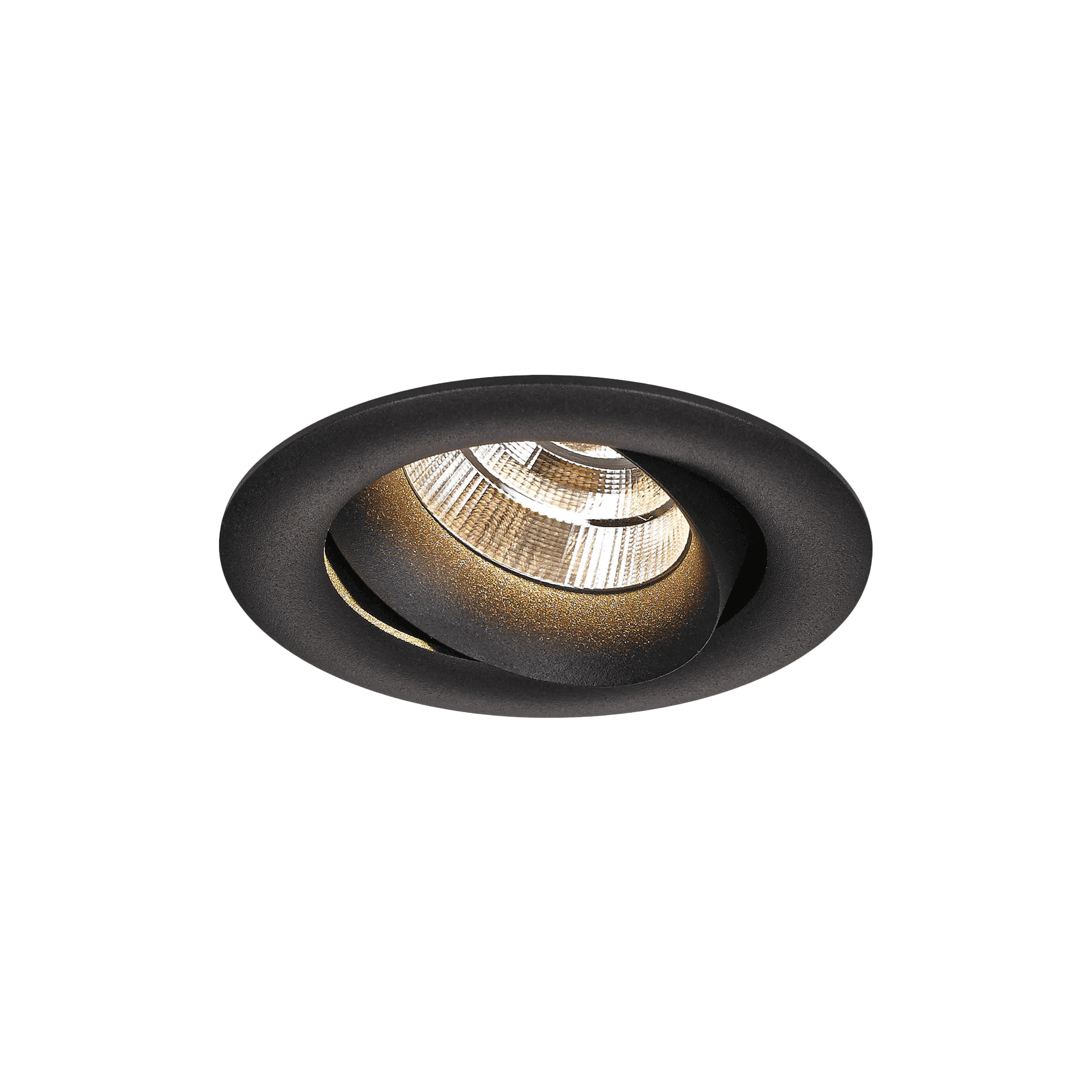 Black version of the Minimo, an adjustable led downlight designed by Karizma Luce.