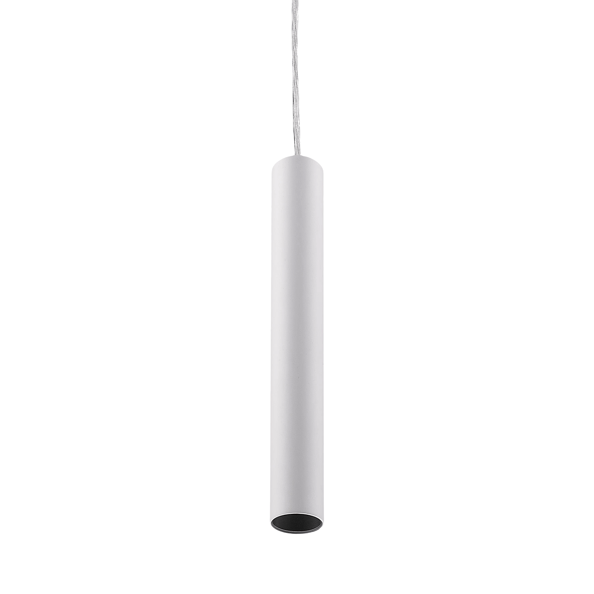 White version of the Perla, a pendant luminaire designed by Karizma Luce.
