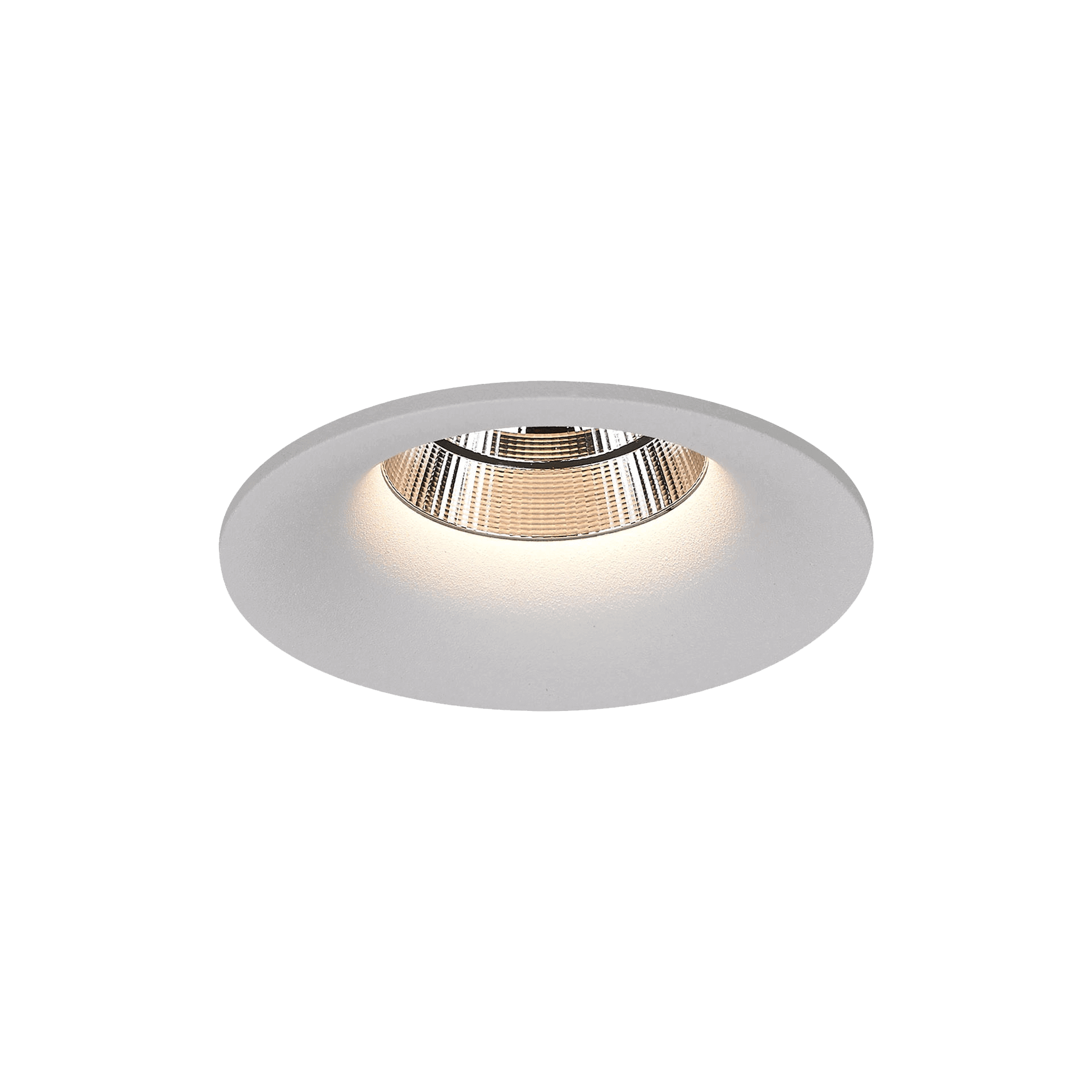White version of the Piccolo, a fixed recessed luminaire designed by Karizma Luce.