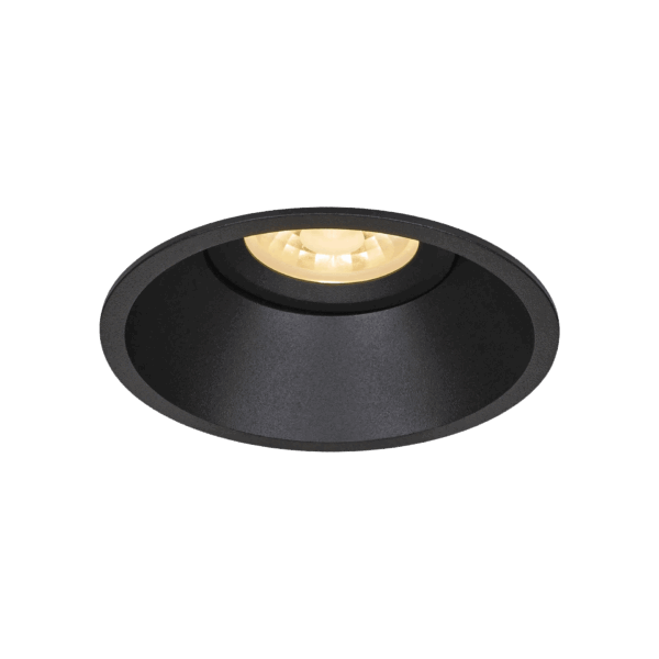 Black version of the Populare Lente, an adjustable led downlight designed by Karizma Luce.