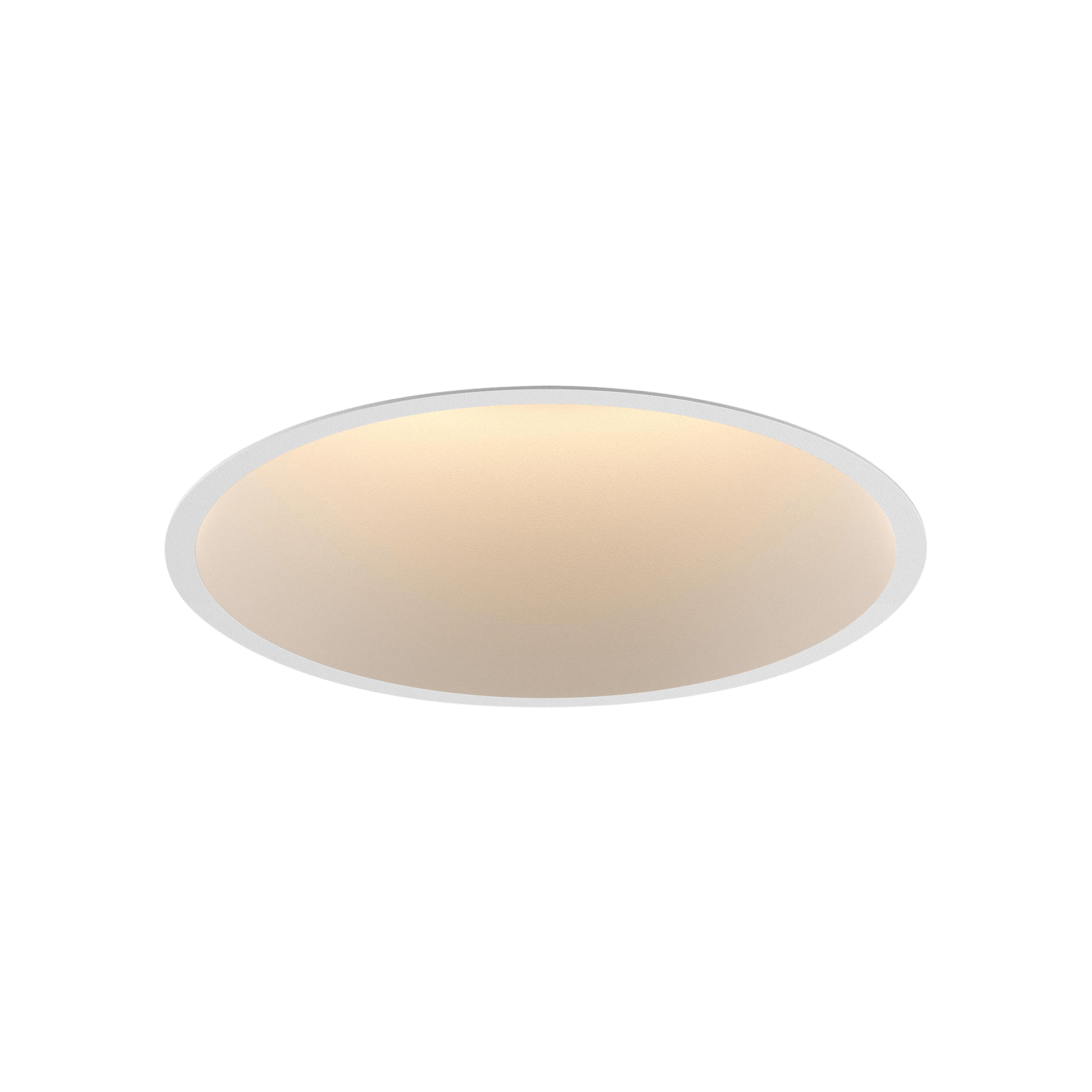 White version of the Profondo, a fixed recessed luminaire designed by Karizma Luce.