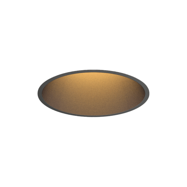 Black version of the Profondo Basso, a fixed recessed luminaire designed by Karizma Luce.