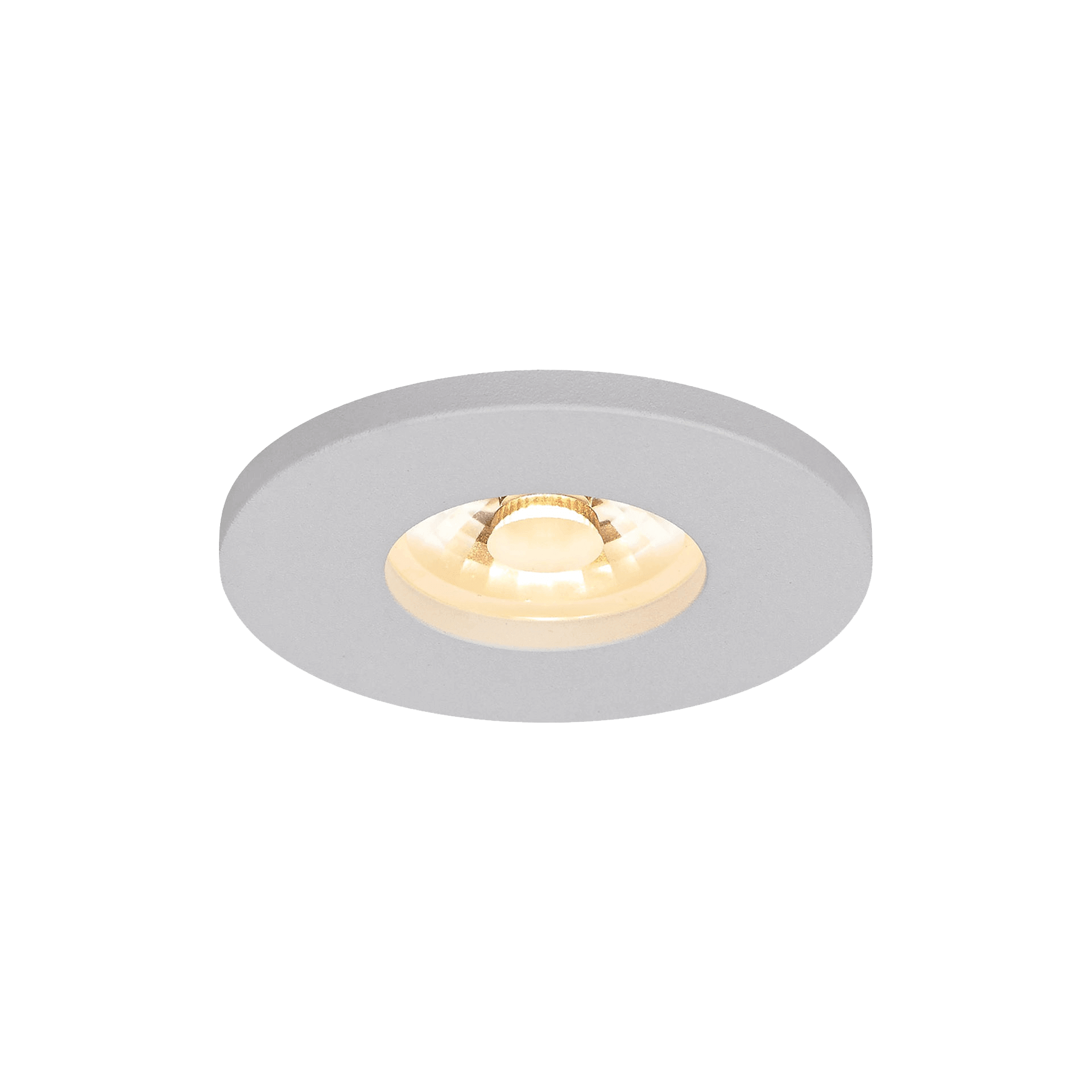 White version of the Splendore, a fixed recessed luminaire designed by Karizma Luce.