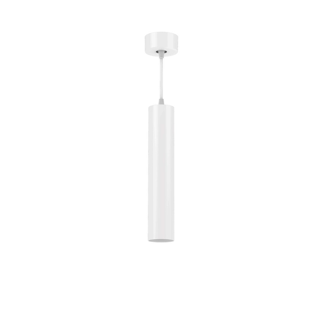 White version of the Vuoto Suspended, a suspended luminaire designed by Karizma Luce.