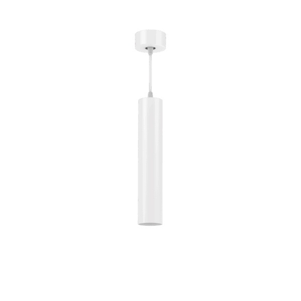 White version of the Vuoto Suspended, a suspended luminaire designed by Karizma Luce.