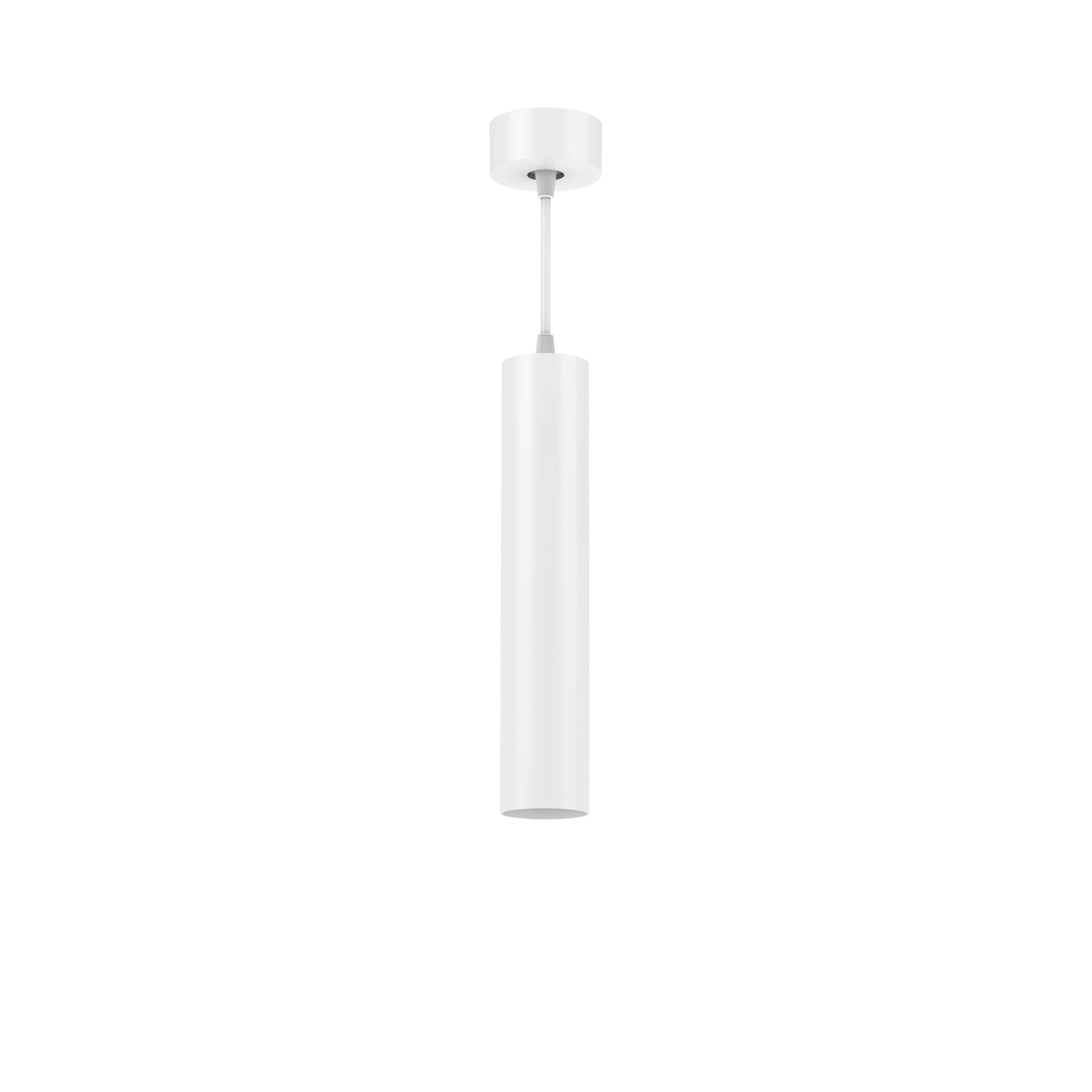 White version of the Vuoto Suspended, a suspended luminaire designed by Karizma Luce.