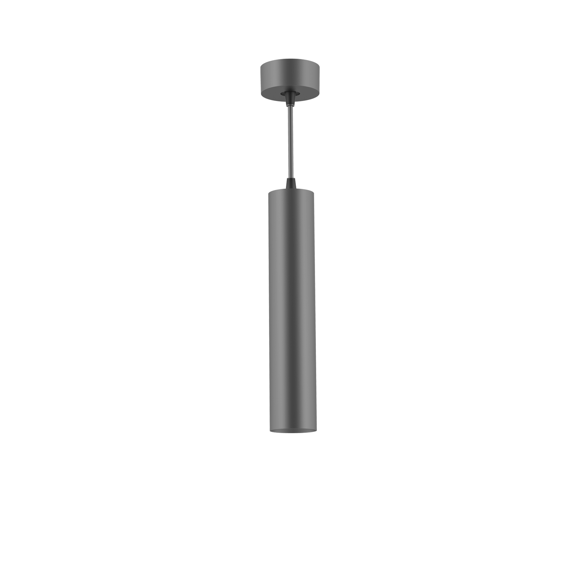 Black version of the Vuoto Suspended, a suspended luminaire designed by Karizma Luce.