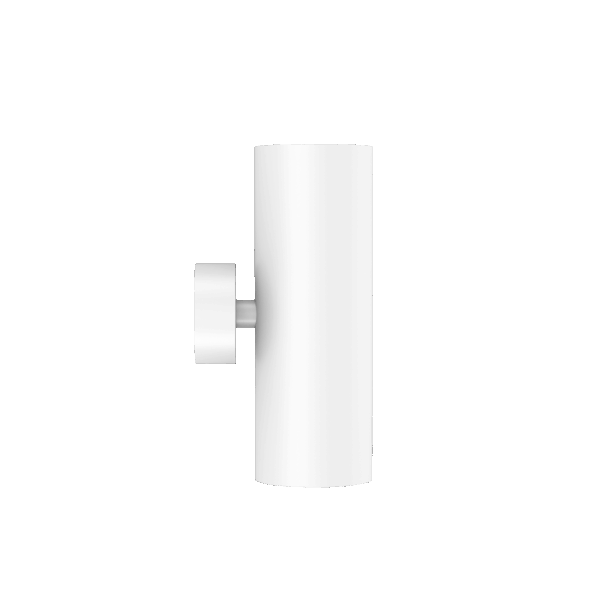 White version of the Vuote Wall, a surface-mounted spot designed by Karizma Luce.