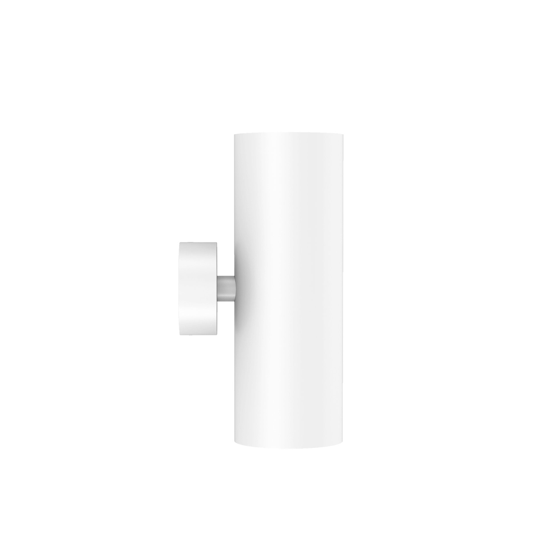 White version of the Vuote Wall, a surface-mounted spot designed by Karizma Luce.
