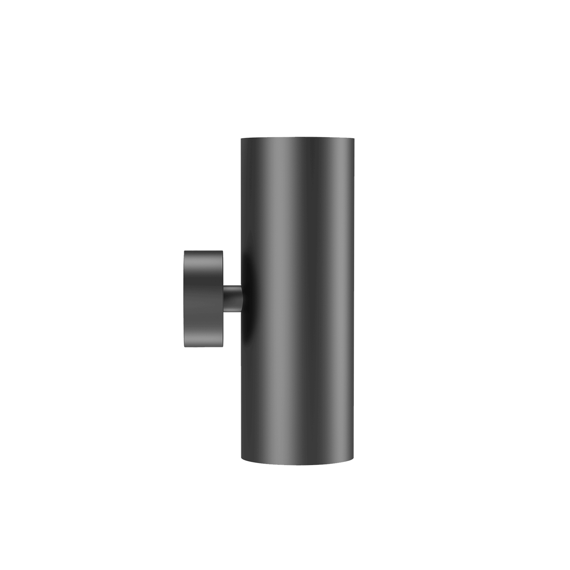 Black version of the Vuote Wall, a surface-mounted spot designed by Karizma Luce.
