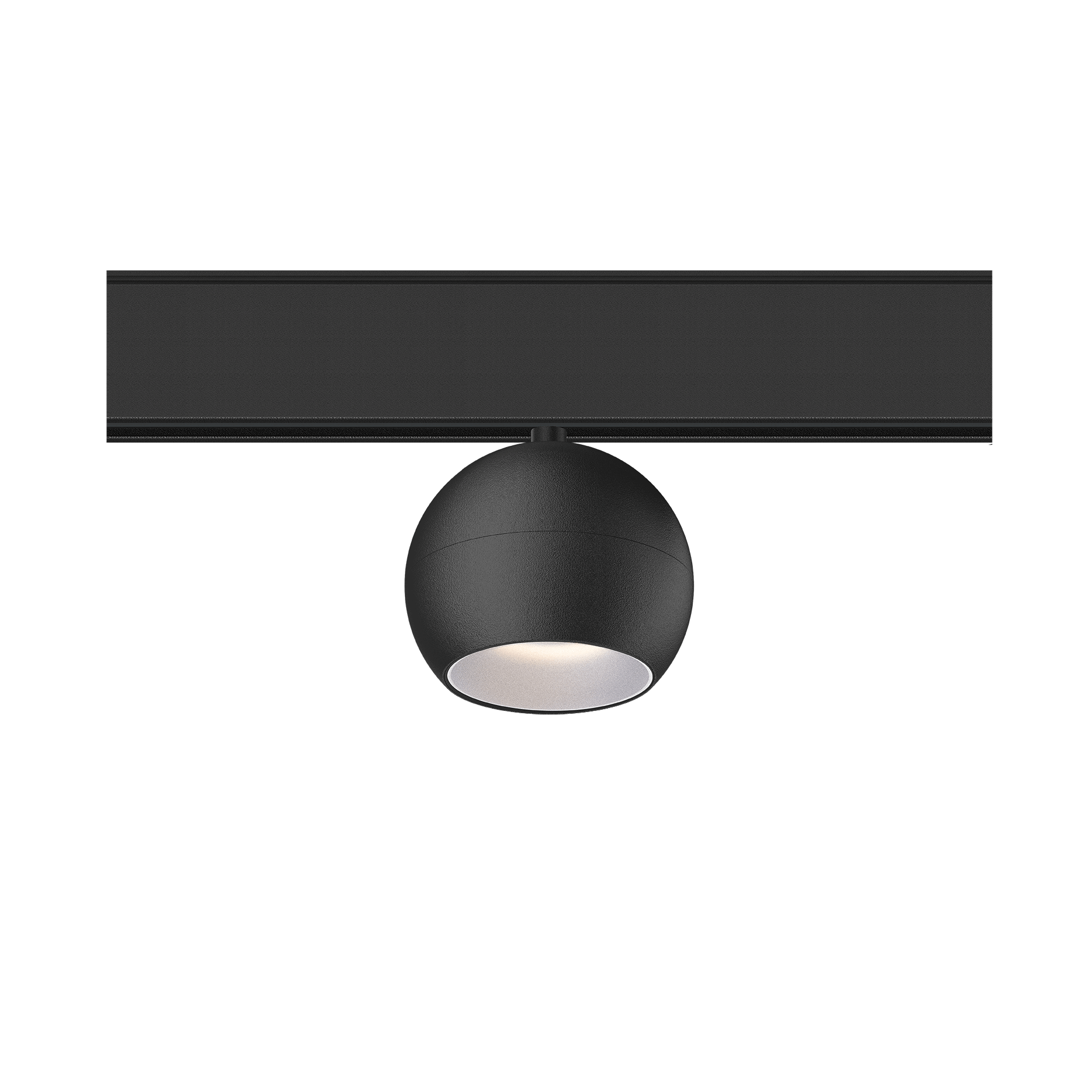 Black version of the Dea Eros-Q2 S TR with chrome reflector, a 48V track luminaire designed by Karizma Luce.