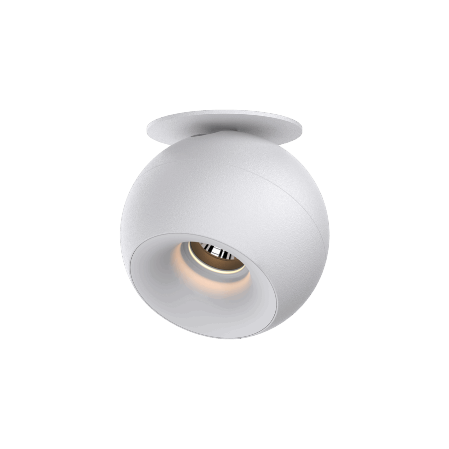 White version of the Dea Eros S TU-in with white reflector, a surface-mounted luminaire designed by Karizma Luce.