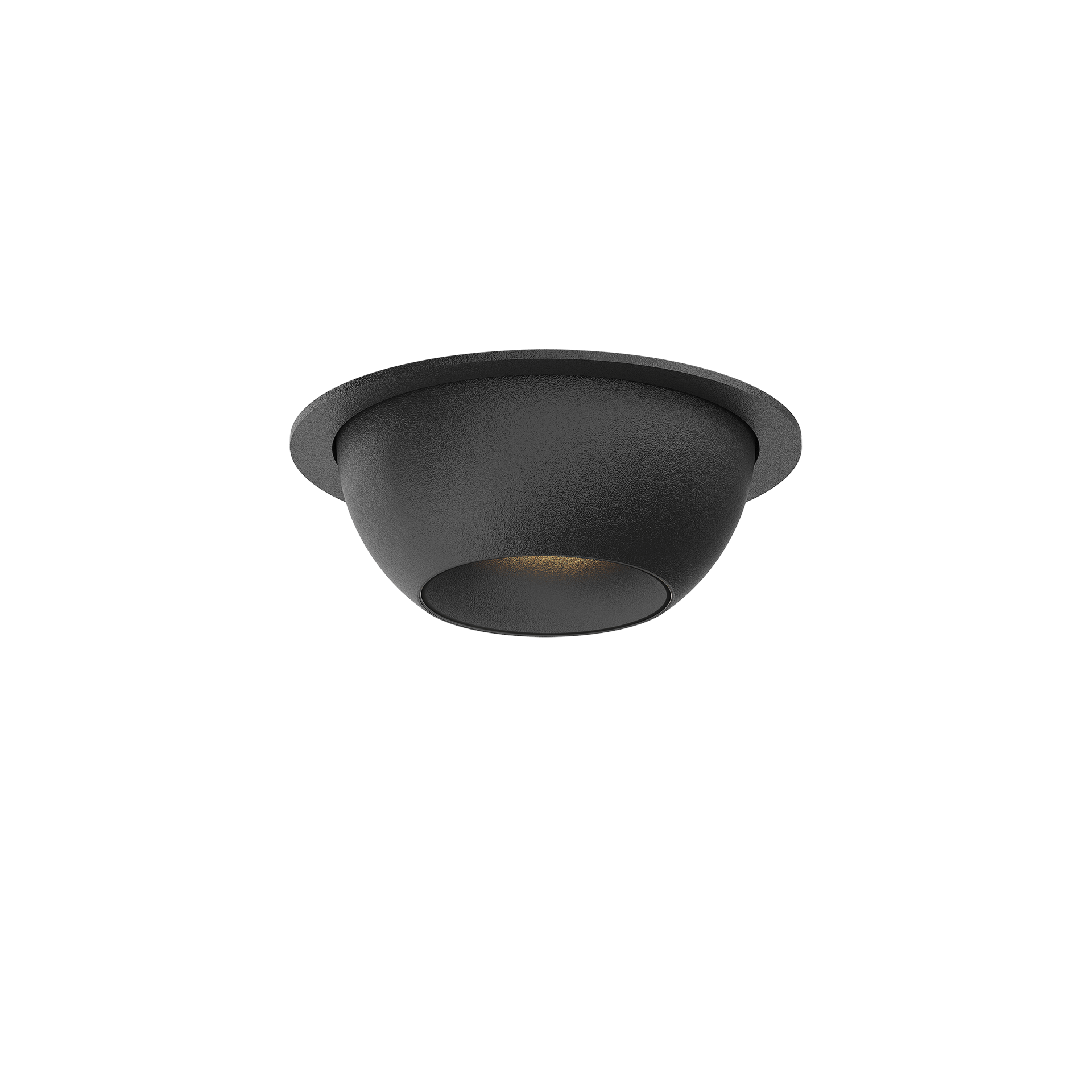 Black version of the Dea Eros XS MU-in with black matt reflector, a recessed luminaire designed by Karizma Luce.