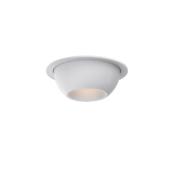 White version of the Dea Eros XS MU-in with white reflector, a recessed luminaire designed by Karizma Luce.