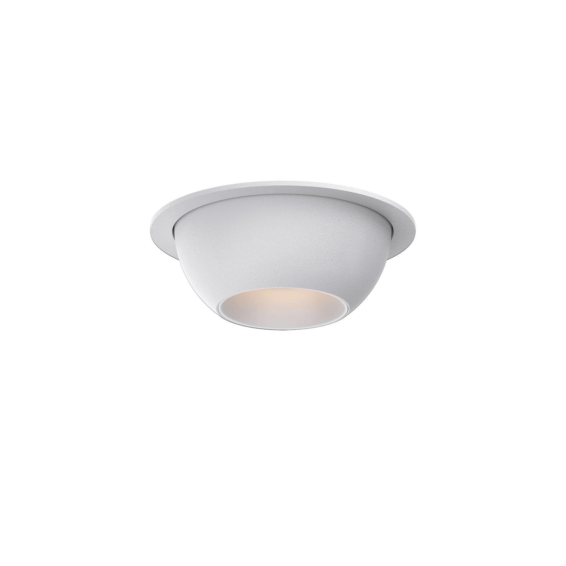 White version of the Dea Eros XS MU-in with white reflector, a recessed luminaire designed by Karizma Luce.