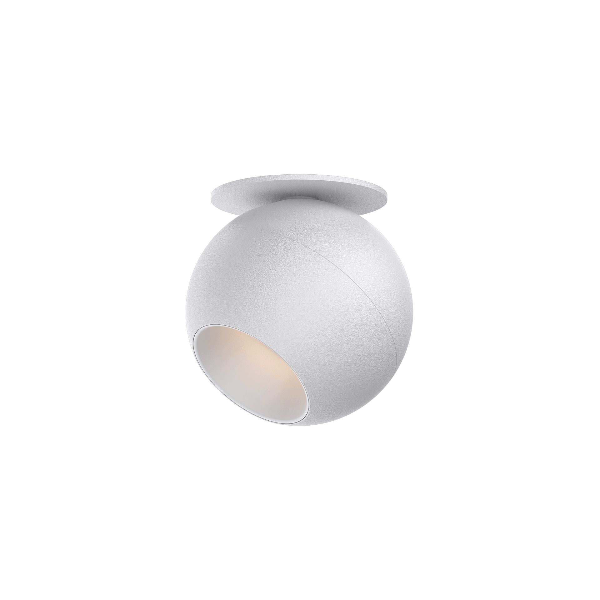 White version of the Dea Eros XS TU-in with white reflector, a surface-mounted luminaire designed by Karizma Luce.