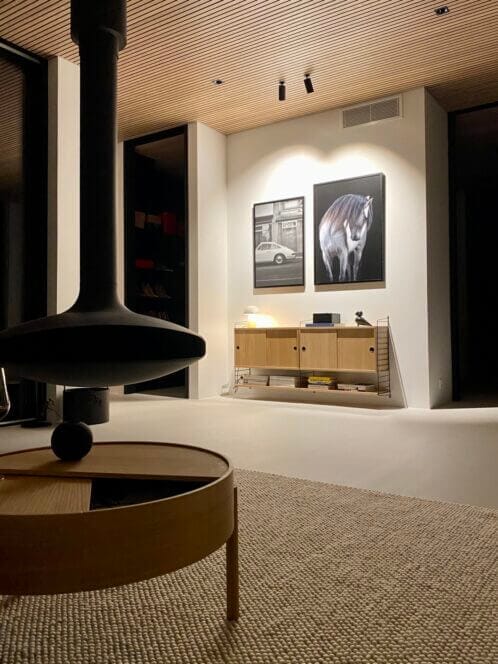 Finnish interior by night