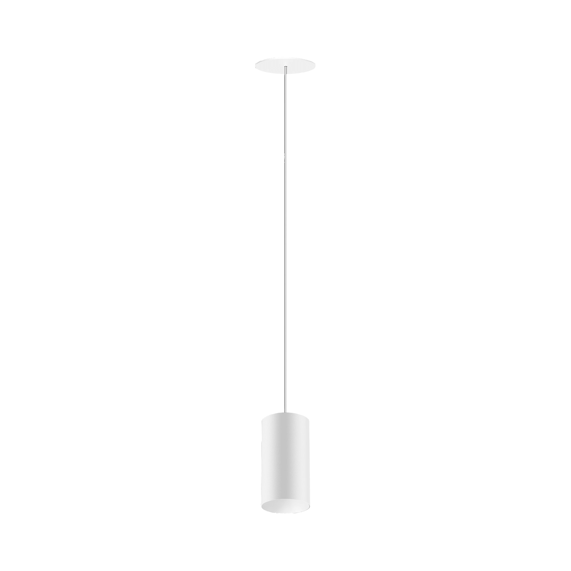 White version of the Dea Vesta M PE-in with white reflector, a pendant luminaire designed by Karizma Luce.
