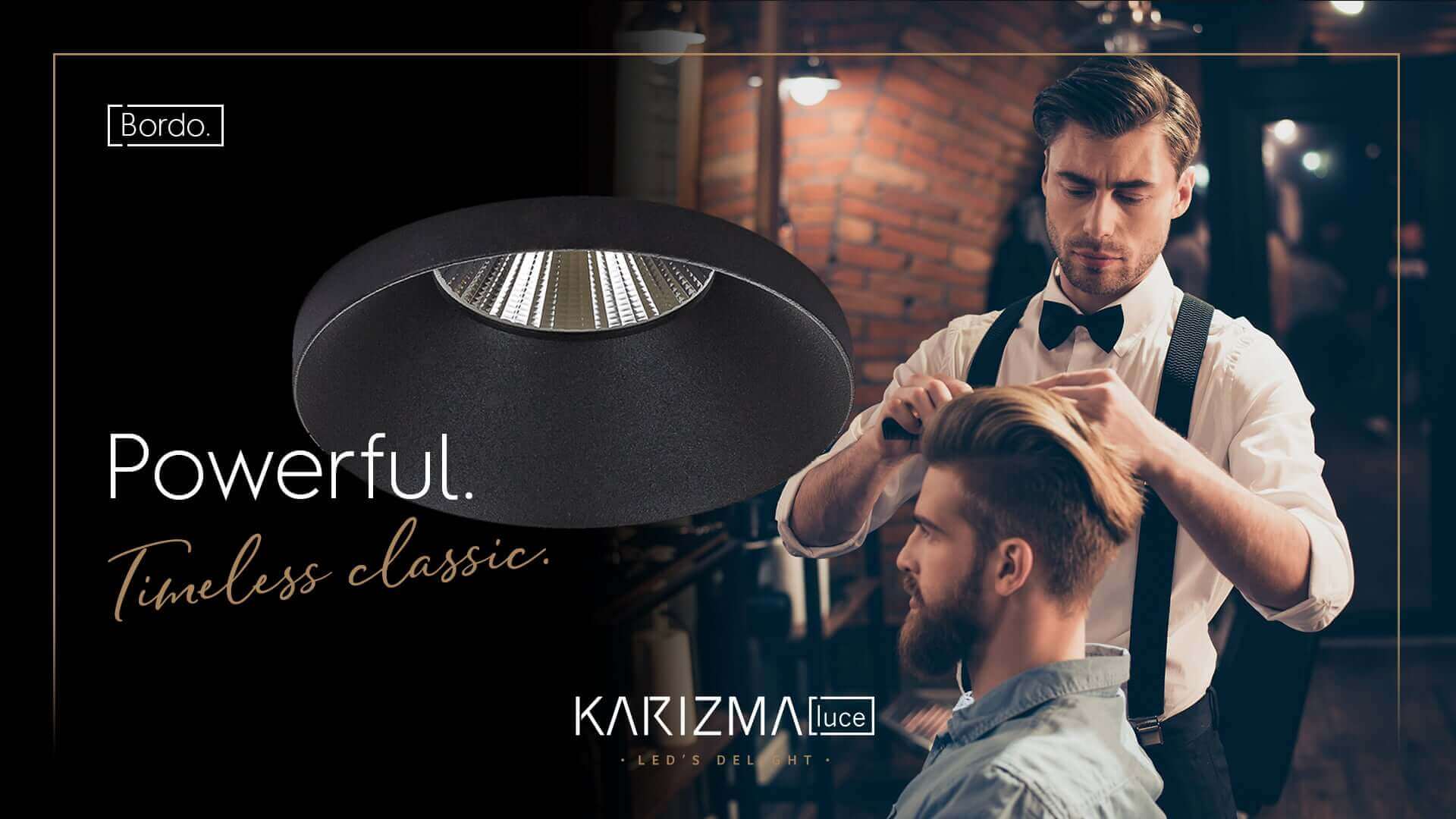 Powerful luminaire cutting edge. Timeless classic downlight.