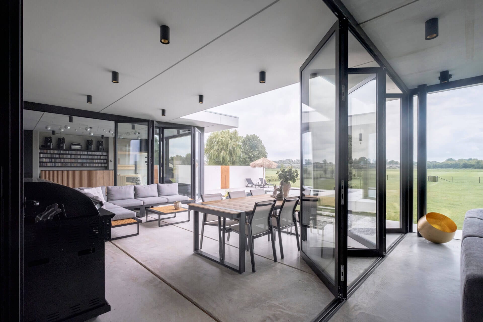Outdoor dining area