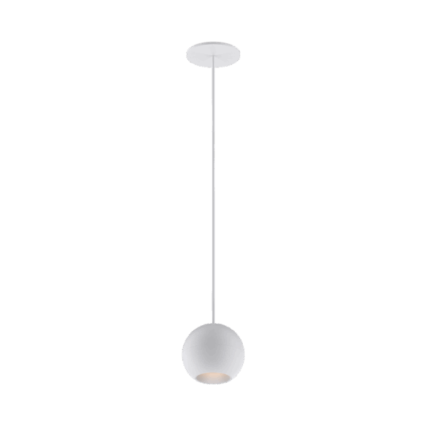 White version of the Dea Eros M PE-in with white reflector, a suspended recessed luminaire designed by Karizma Luce.