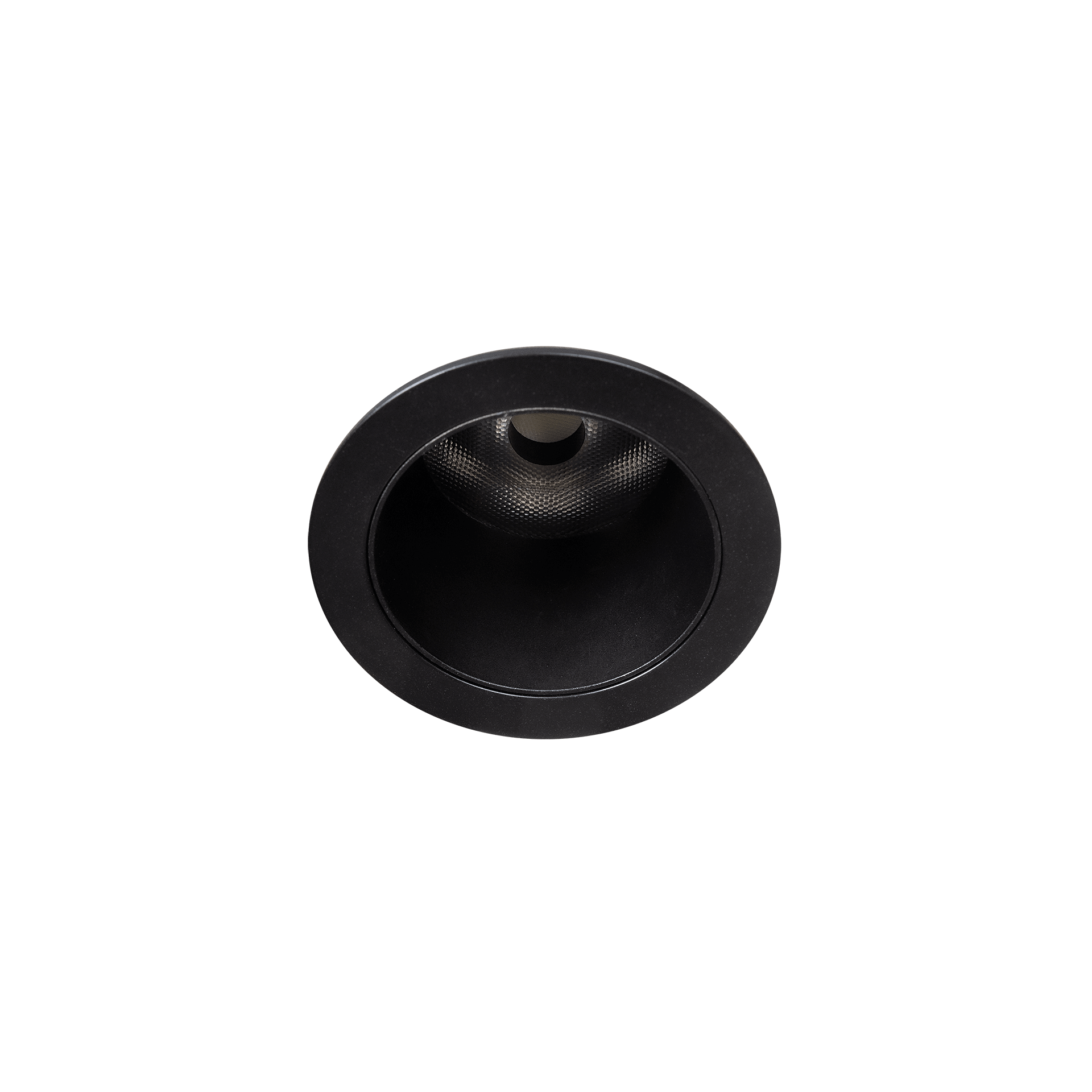 Black version of the Casa M, a fixed recessed luminaire designed by Karizma Luce.