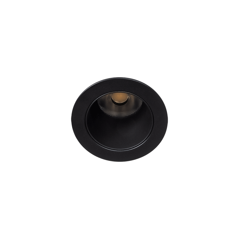 Black version of the Casa S, a fixed recessed luminaire designed by Karizma Luce.