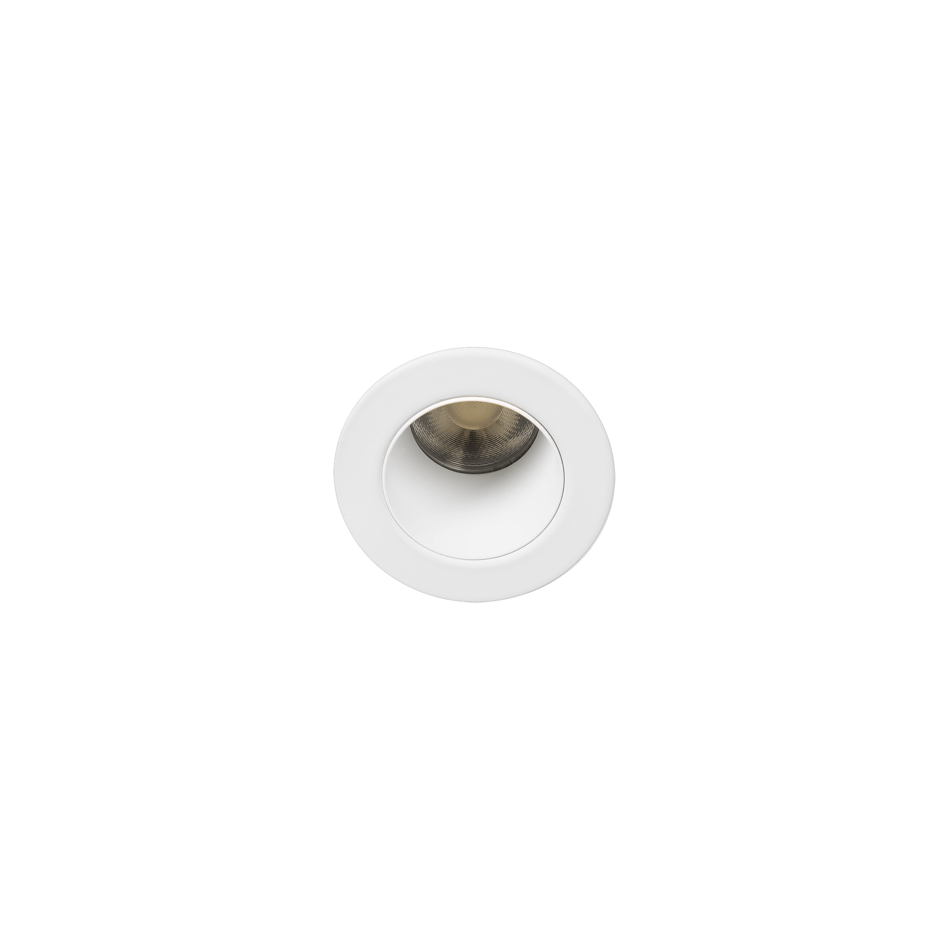 White version of the Casa XS, a fixed recessed luminaire designed by Karizma Luce.