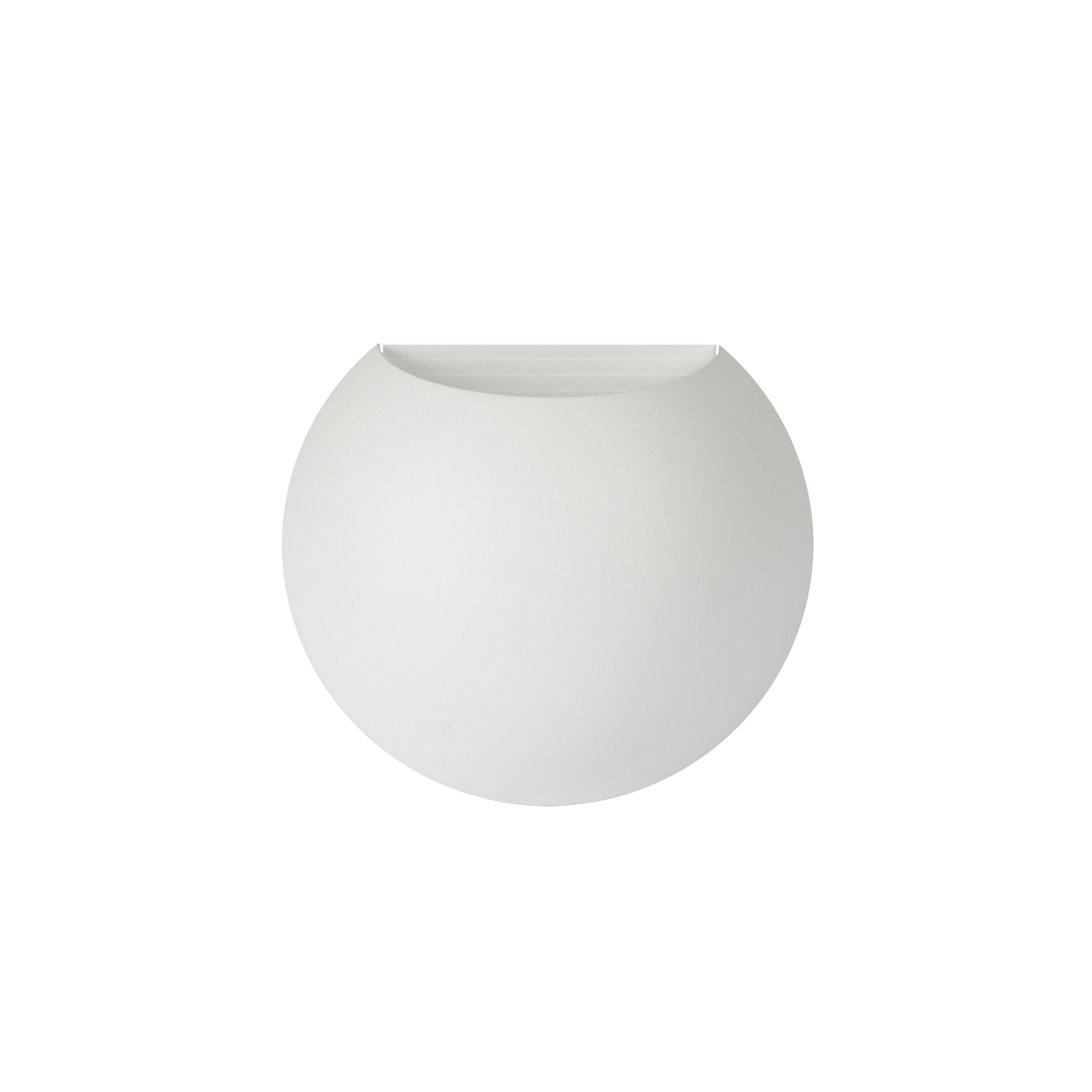 White version of the Dea Eros M MU, a wall-mounted luminaire designed by Karizma Luce.