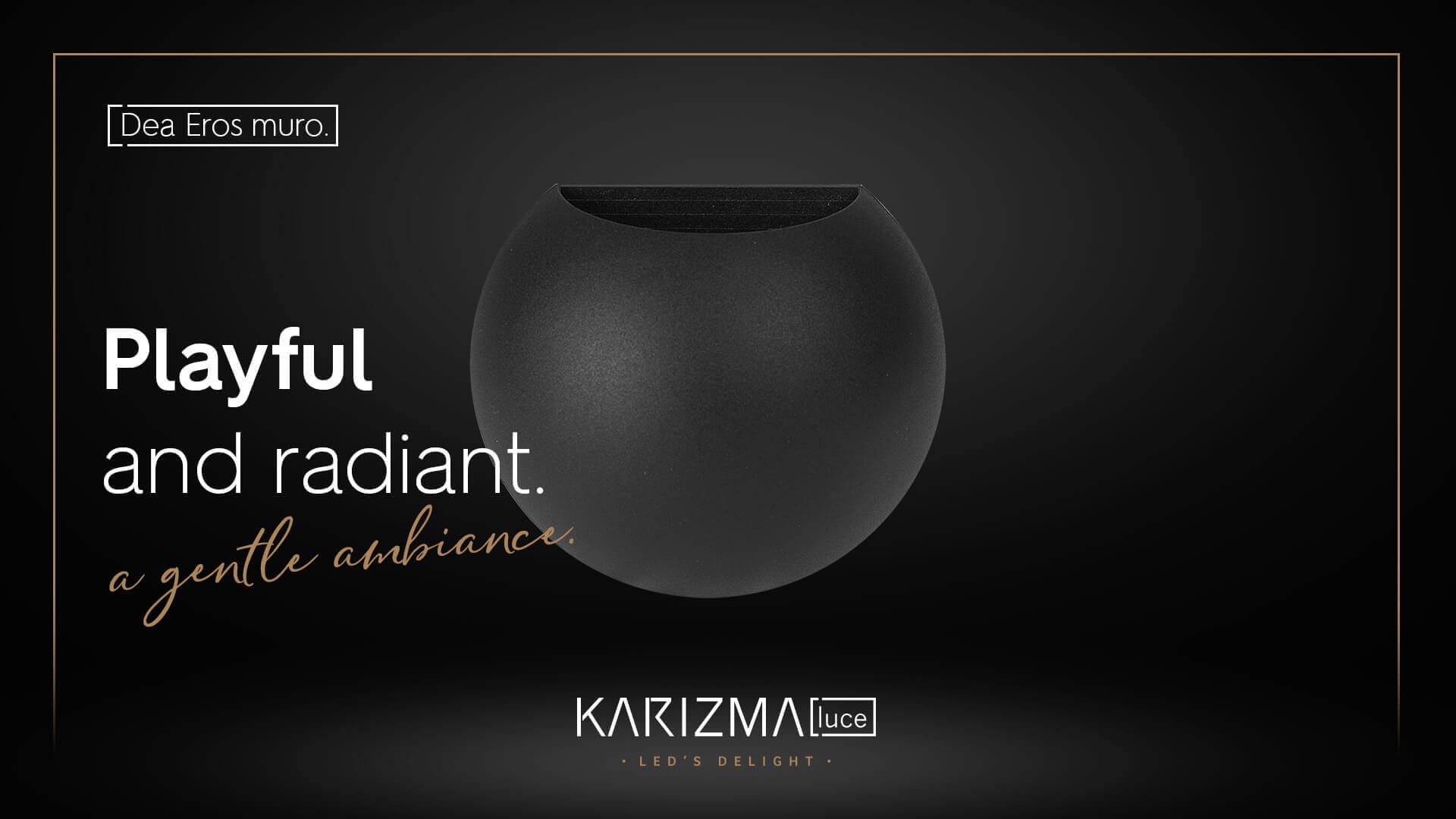 NEW | Dea Eros muro. Three reasons wall lighting excels.