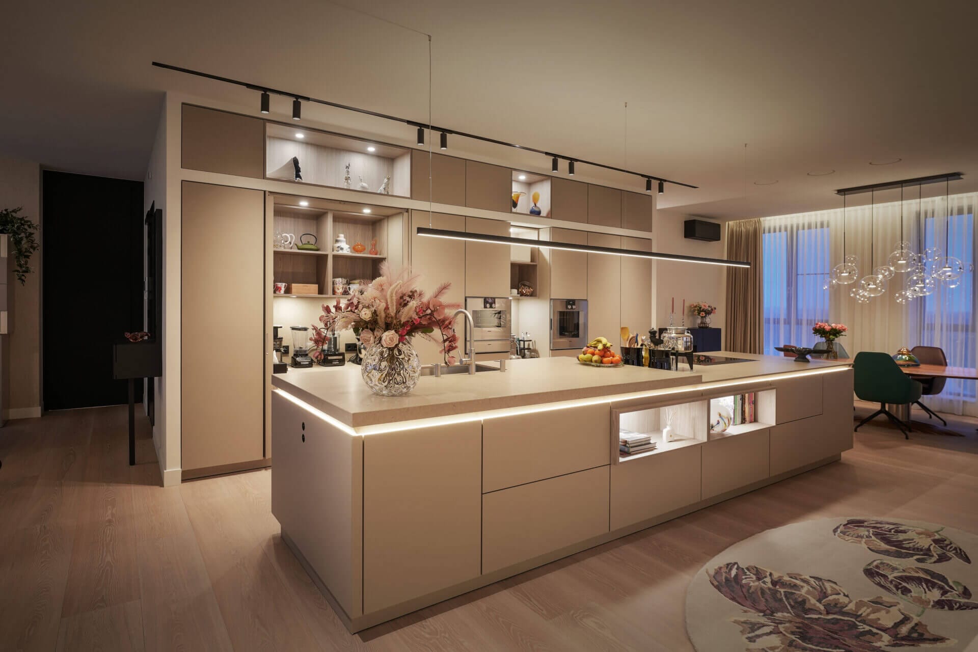 Modern kitchen natural colours