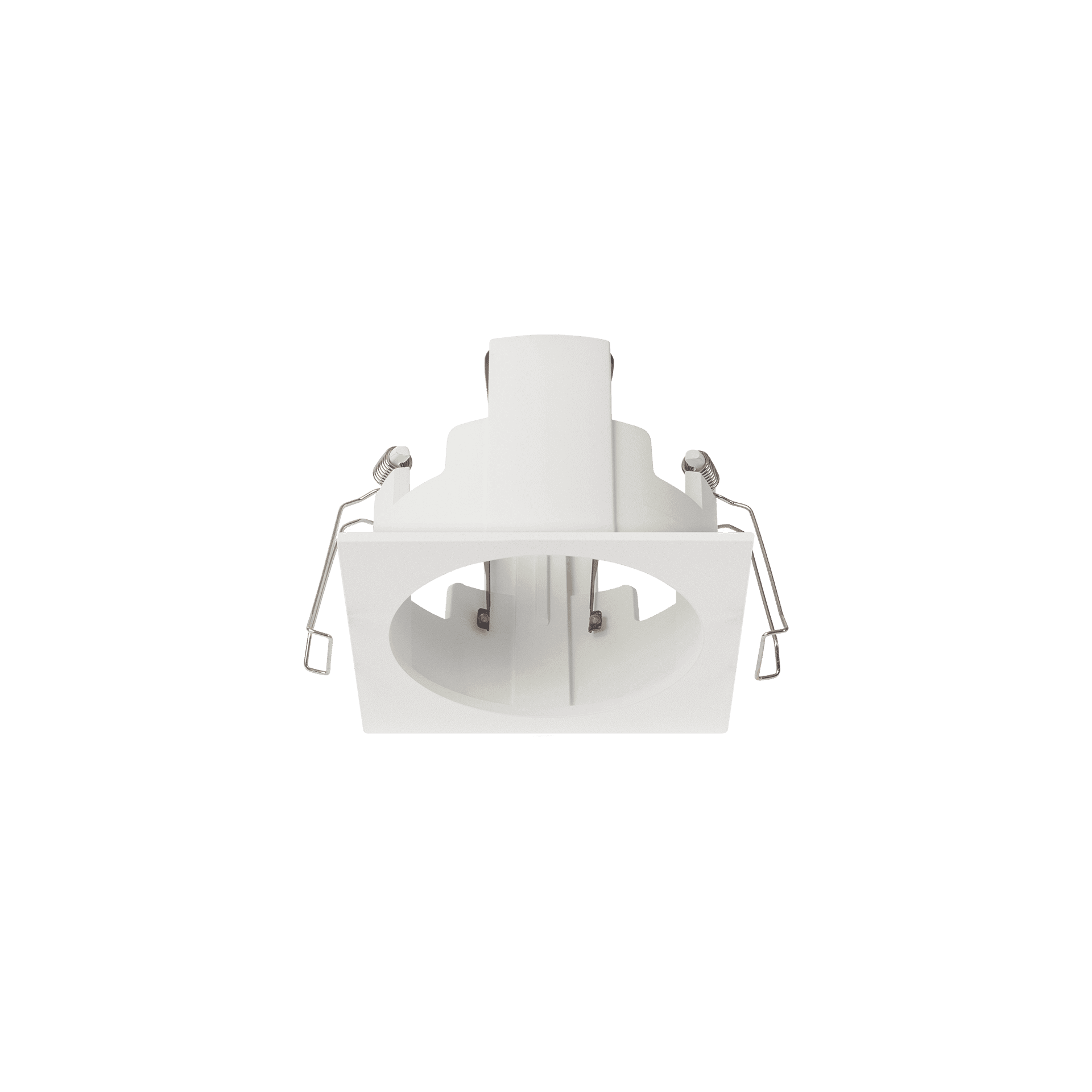 White version of the Dea Athena M T Quadra Rondo, a versatile modular system designed by Karizma Luce.