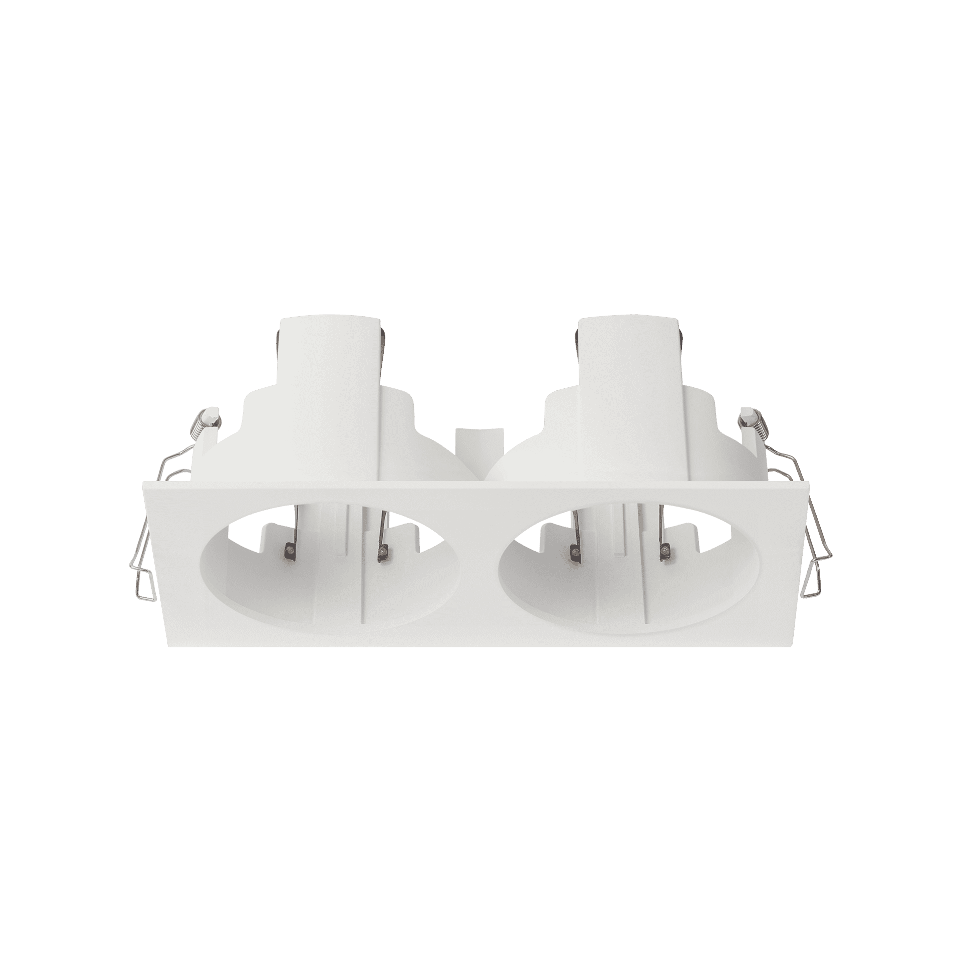 White version of the Dea Athena M T Quadra Rondo duo, a versatile modular system designed by Karizma Luce.