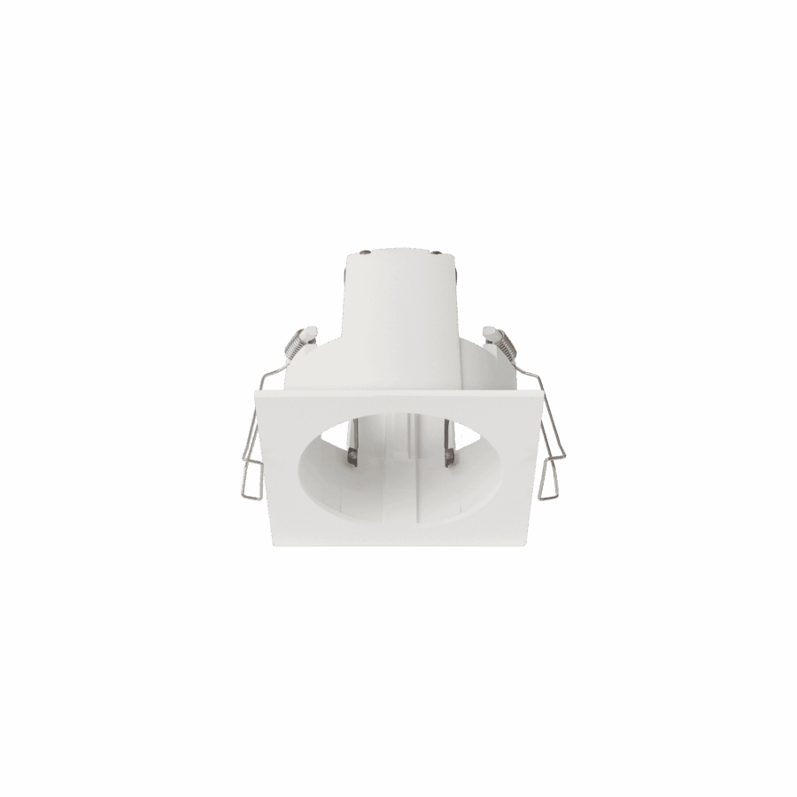 White version of the Dea Athena S T Quadra Rondo, a versatile modular system designed by Karizma Luce.