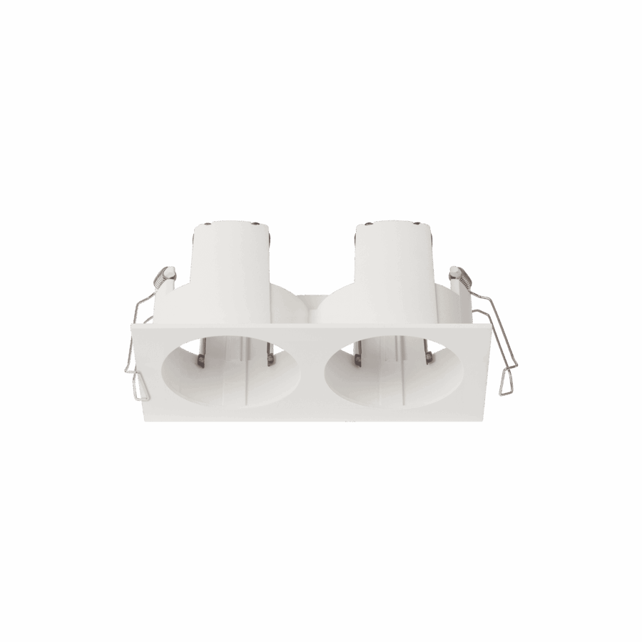 White version of the Dea Athena S T Quadra Rondo duo, a versatile modular system designed by Karizma Luce.
