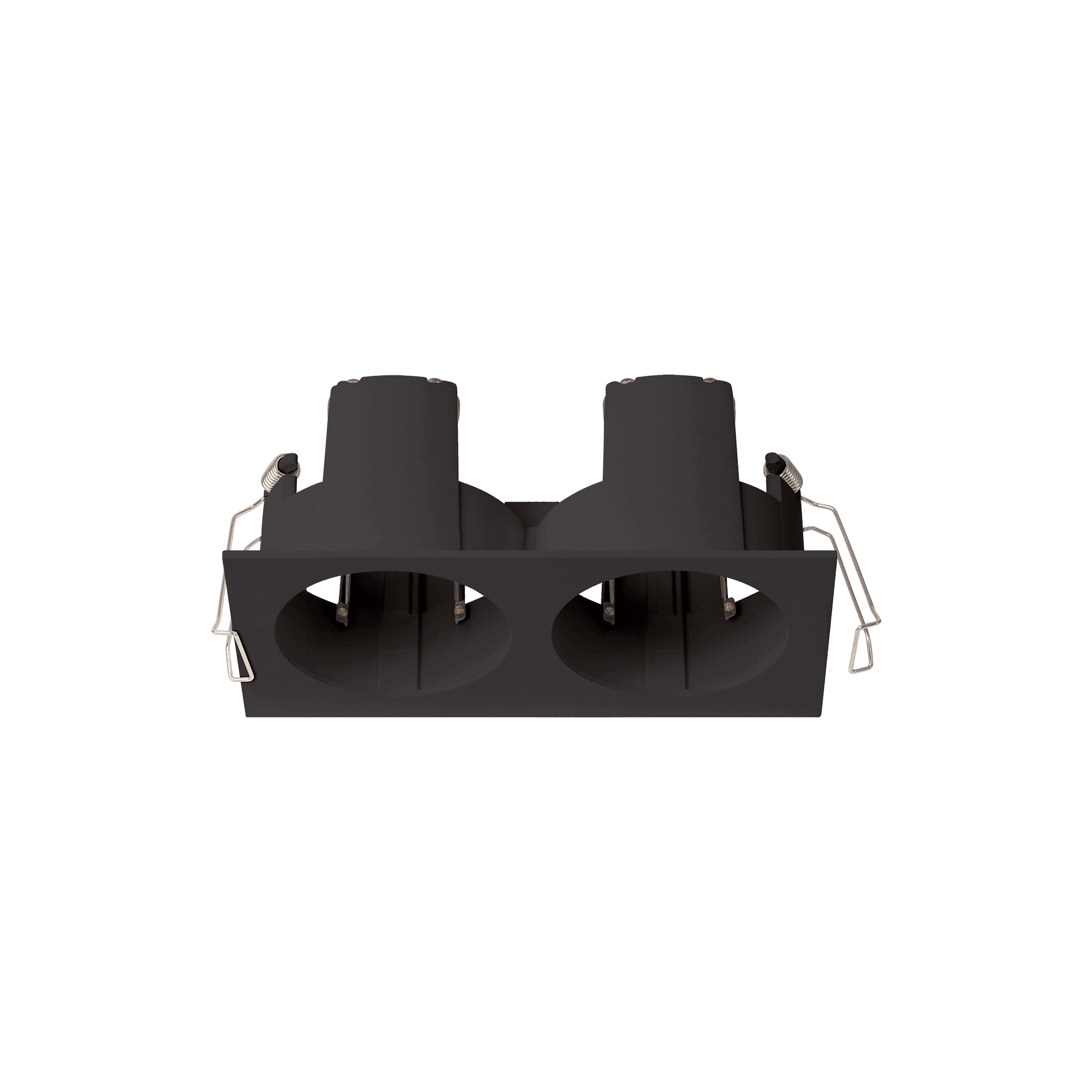 Black version of the Dea Athena S T Quadra Rondo duo, a versatile modular system designed by Karizma Luce.