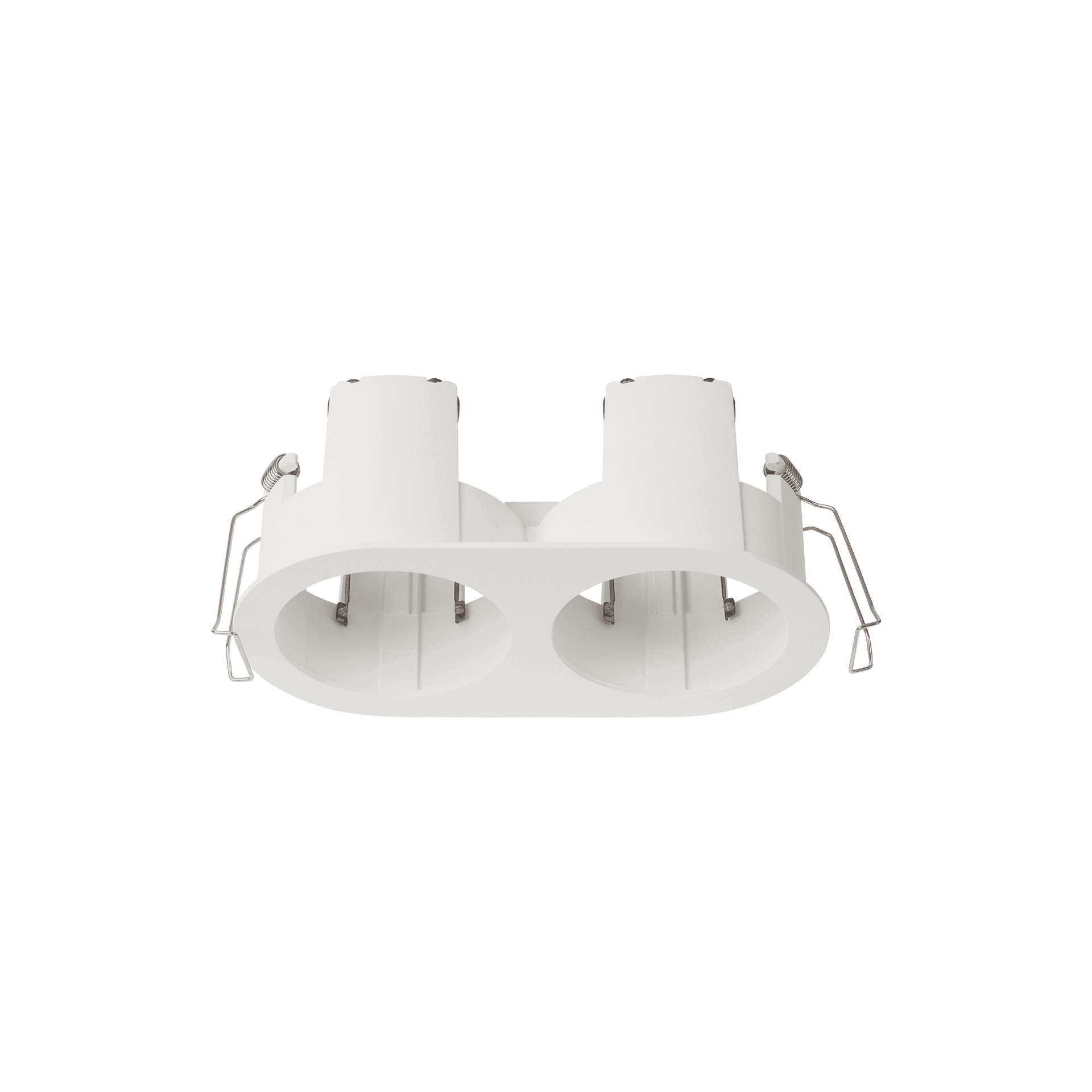 White version of the Dea Athena S T Rondo Rondo duo, a versatile modular system designed by Karizma Luce.