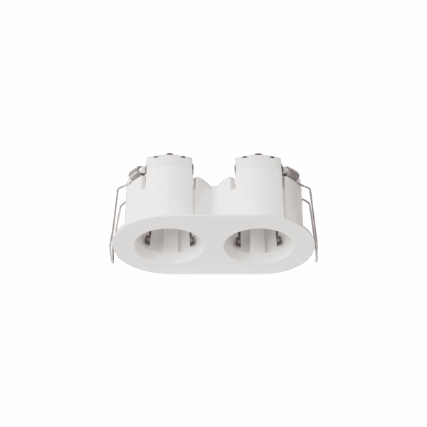 White version of the Dea Athena XS T Rondo Rondo duo, a versatile modular system designed by Karizma Luce.
