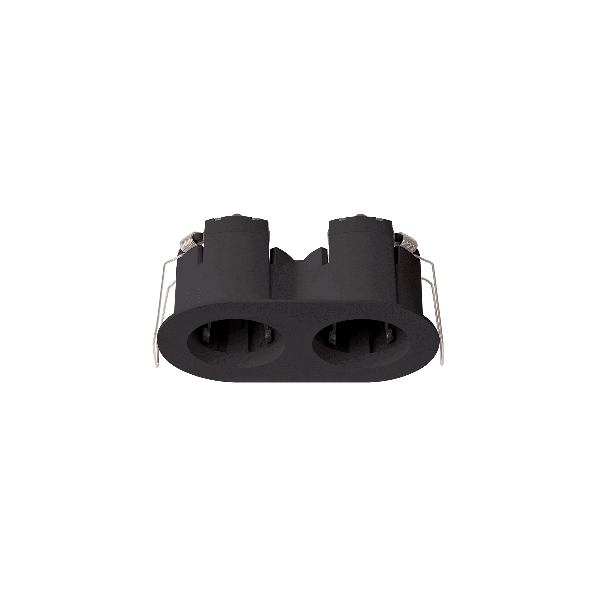 Black version of the Dea Athena XS T Rondo Rondo duo, a versatile modular system designed by Karizma Luce.