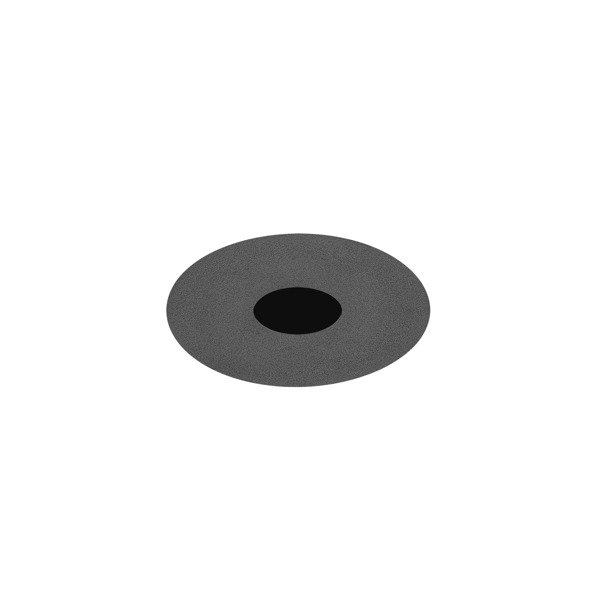 Black version of the Dea Stella M (trimless), a recessed pin hole luminaire designed by Karizma Luce.