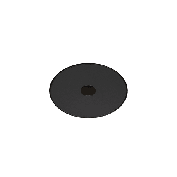 Black version of the Dea Stella S (trimless), a recessed pin hole luminaire designed by Karizma Luce.