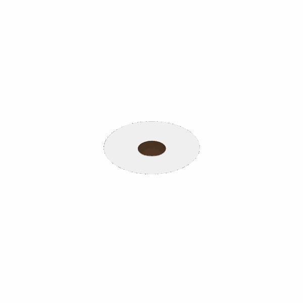 White version of the Dea Stella XS (trimless), a recessed pin hole luminaire designed by Karizma Luce.